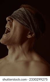 Large Strong Man Naked Torso Stands Stock Photo Shutterstock