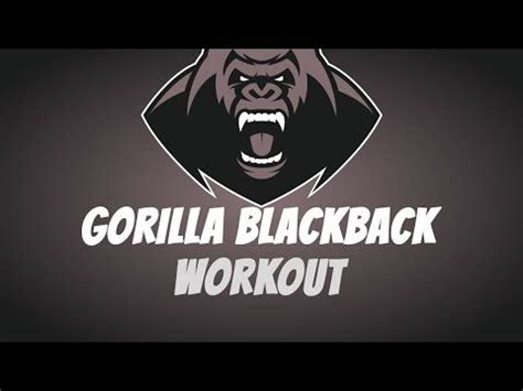 Gorilla Blackback Workout | Cavemantraining | Kettlebell workout ...