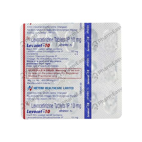 Levocet 10 Mg Tablet 15 Uses Side Effects Price Dosage