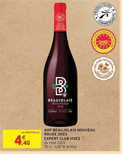 Promo Aop Beaujolais Nouveau Rouge Expert Club Hve Chez