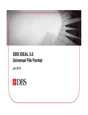 Dbs Ideal Bulk Payment Template Fill Online Printable Fillable