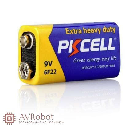 Батарейка 6F22 9V PKCELL марганцево-цинковая (Крона) 9В цена купить ...