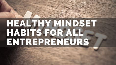 That Entrepreneur Life - Healthy Mindset Habits For All Entrepreneurs