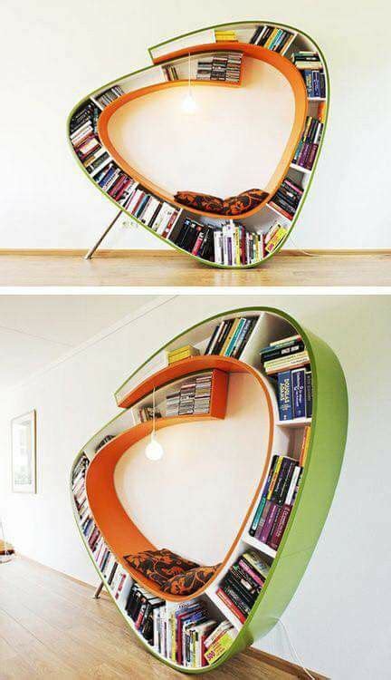 The Bookshelf Is Shaped Like A Letter