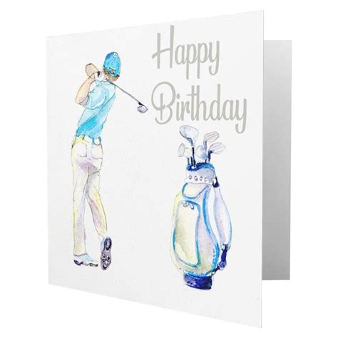 Happy Birthday Golf Greeting Card Perfect Card For The Golfer