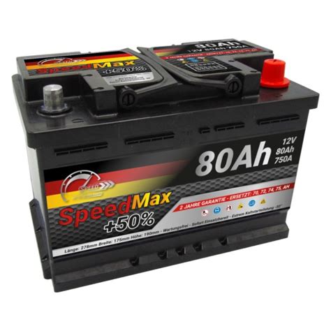 Starterbatterie Speed Max Ah A V Kfz Stemi