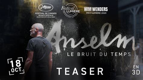 ANSELM LE BRUIT DU TEMPS De Wim Wenders Teaser YouTube