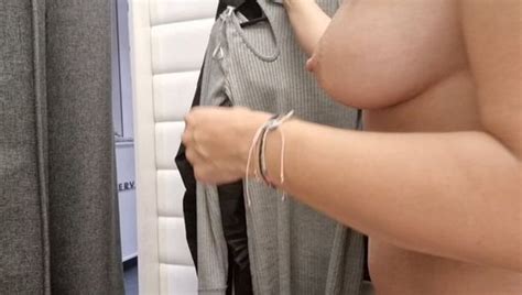 In The Fitting Room I Flash My Tits The Curtain Is Open Porncafe