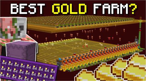 Best Gold Farm In Minecraft Minecraft Java Edition Gold Farm