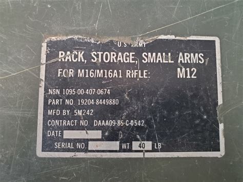 Military Surplus Rifle Rack Nex Tech Classifieds