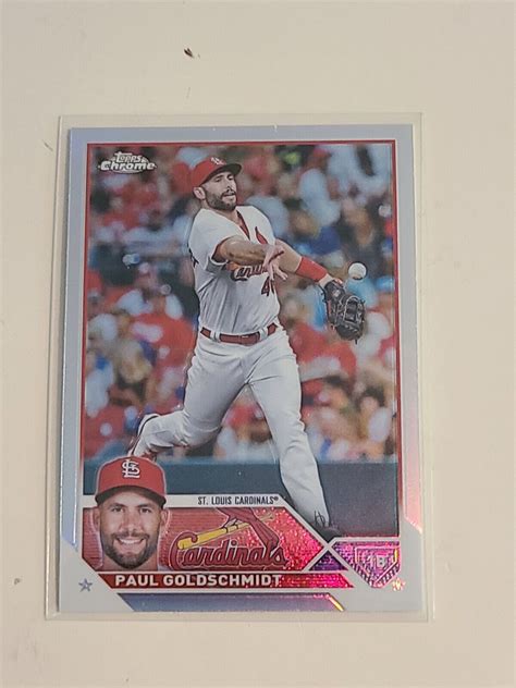 Topps Chrome Paul Goldschmidt Refractor St Louis Cardinals