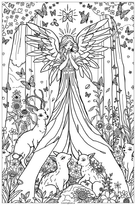 Imagens De Anjos Para Colorir - 9
