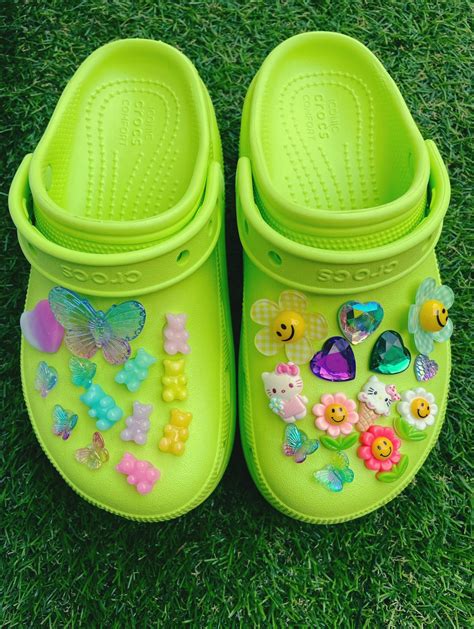Funky Y2k Crocs Jibbitz Shoe Charmsgummy Bearsmiley Etsy
