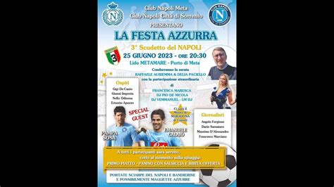 La Festa Azzurra Festeggiando Il Napoli Campione D Italia Meta Marina