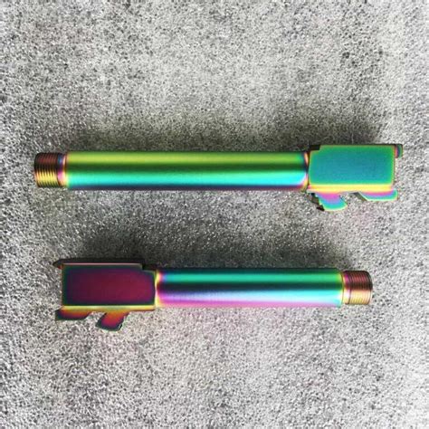 Blem G19 Gen 3 Oilslick Chameleon Rainbow Slide Rmr Cut For Glock