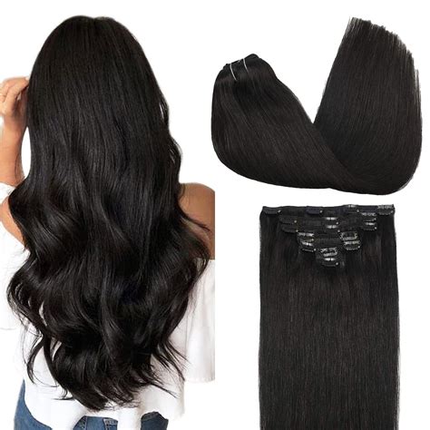 human remy clip in hair extensions 5