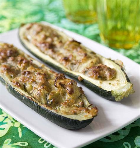 Courgettes Farcies Au Comt Et Aux Herbes Recettes De Cuisine D Lices