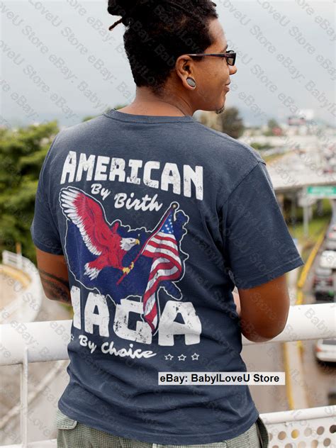 American By Birth Maga By Choice Pro Trump 2024 T Shirt Usa Flag Tee