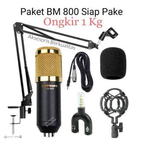 Jual Kode C N Paket Microphone Condensor Bm Full Set Shopee Indonesia