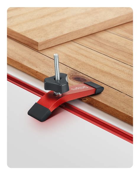 Drillpro T Track Hold Down Clamp With Slider Woodworking