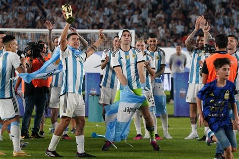 Las fotos de la fiesta en el Monumental para celebrar a la Selección