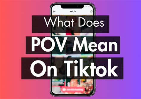 What Does Pov Mean On Tiktok Decoding Slang