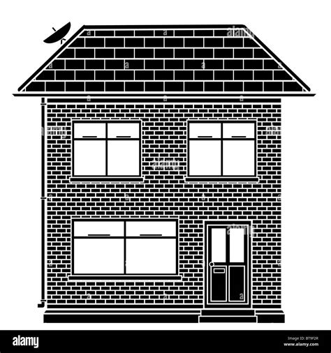 Illustration Of A Basic House Design Stock Photo Alamy