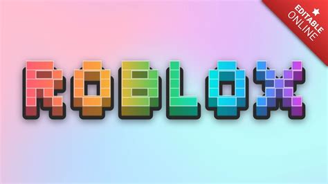 Roblox Efecto Arcoiris Generador De Efectos De Texto