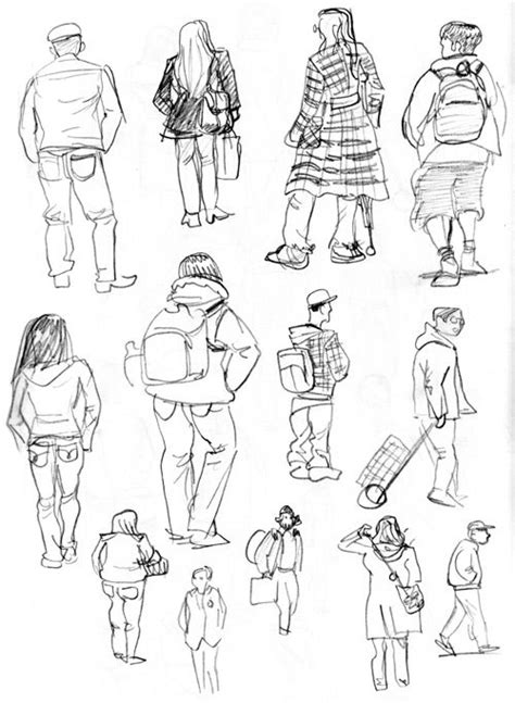 Street Sketch Sketches Of People Drawing People Person Drawing