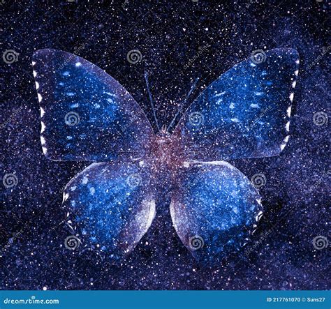 Universe Starry Sky Butterfly Stock Illustration Illustration Of