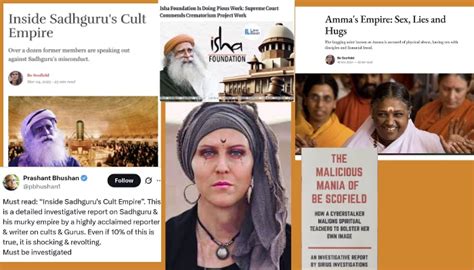 indian hindu gurus targeted defamed deliberately vilified  false