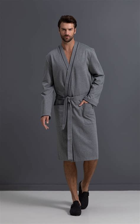 Халат домашний мужской серый меланж (30471-2) по цене 9730 руб. | laete