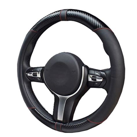 Comprar Protector Para Volante De Coche De Fibra De Carbono Cubiertas