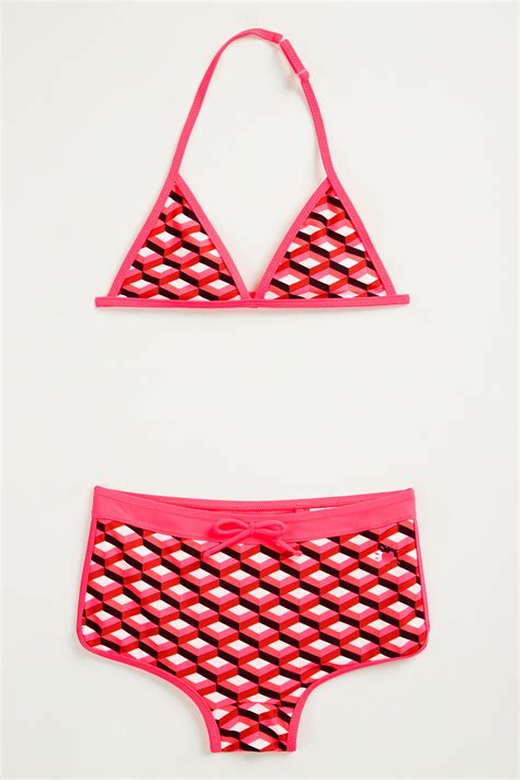 Mädchen Bikini mit Muster wefashion de