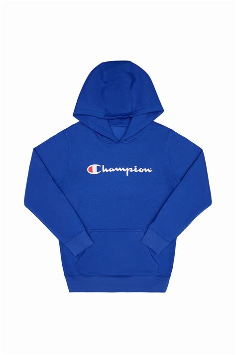Champion Junior Script Hoodie Kids Hoodie Kx96n