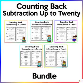 Counting Back Subtraction Strategy Up To Twenty Bundle By A Plus Learning