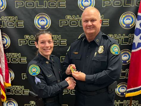 Gallatin Pd S Master Patrol Officer Promoted To Sergeant Sumner