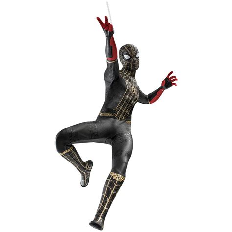Hot Toys Spider Man No Way Home Movie Masterpiece Action Figure Spider Man Black Gold