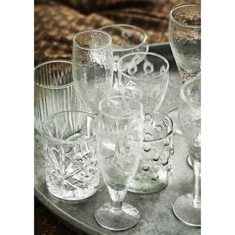 Verre A Eau Verre Strie Vintage Madam Stoltz