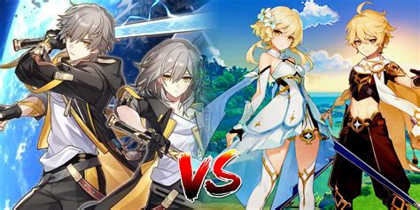 The Ultimate Face Off Honkai Star Rail Vs Genshin Impacts Traveler