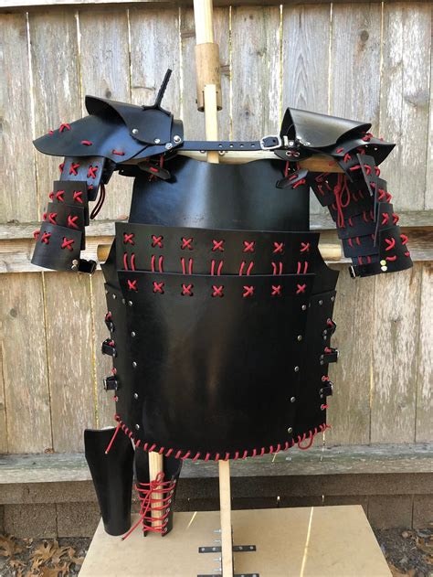 Samurai Leather Armor Set Custom Designs And Colors Etsy