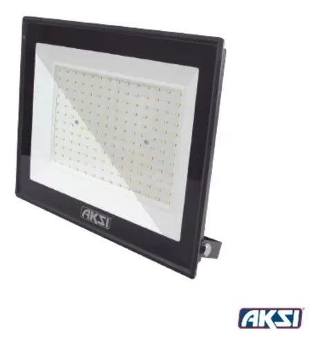 Reflector Led Aksi Iluminacion W Con Luz Blanca Y Carcasa