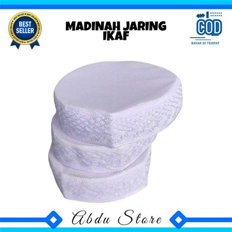 Jual Peci Kopiah Songkok MADINAH JARING IKAF Murah Peci Madinah Ikaf