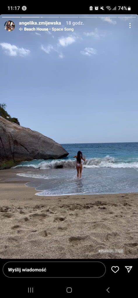 Angelika Żmijewska kusi ciałem w skąpym bikini odsłaniając swoje ciało Gorące zdjęcia wokalistki
