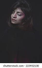 Thinking Sensual Latin Woman Nude Black Stock Photo Shutterstock