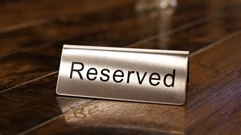 Reserved Table Signs 4.75x1.75 - 6 Pack - Buy Online in UAE. | Home ...