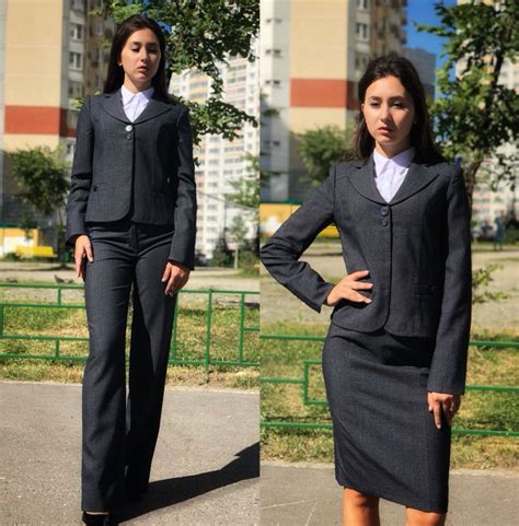 Костюм тройка с юбкой - 81 фото