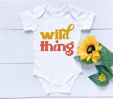 Crazy Cute Baby Bodysuit, Wild Thing Bodysuit, Funny Gift Idea, Wild ...