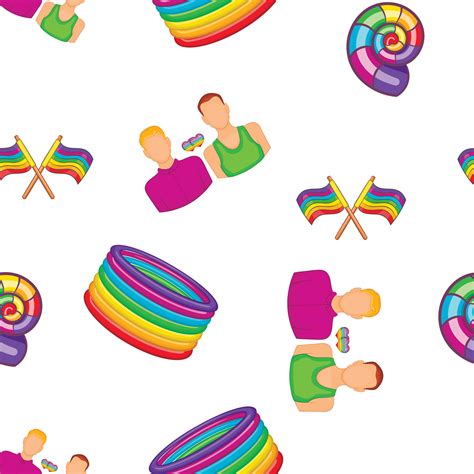S Mbolos De Casal Gay No Padr O De Cores Do Arco Ris Vetor No Vecteezy