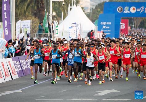 Highlights Of Xiamen Marathon Xinhua